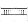 Tête de lit - MAISON EXCLUSIVE - Tubes ronds - Acier enduit de poudre - Noir - 193 cm