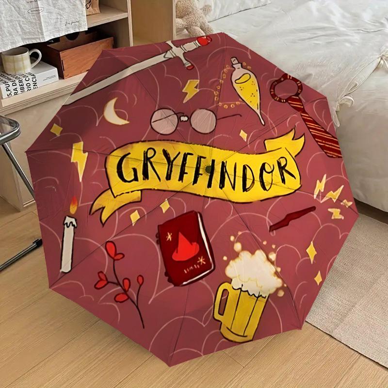 1pc Gryffindor, Hogwarts Automatic Open/Close Umbrella, Lightweight Design for Everyone, Halloween & Christmas Gifts - Ideal for Daily, Formal, Party