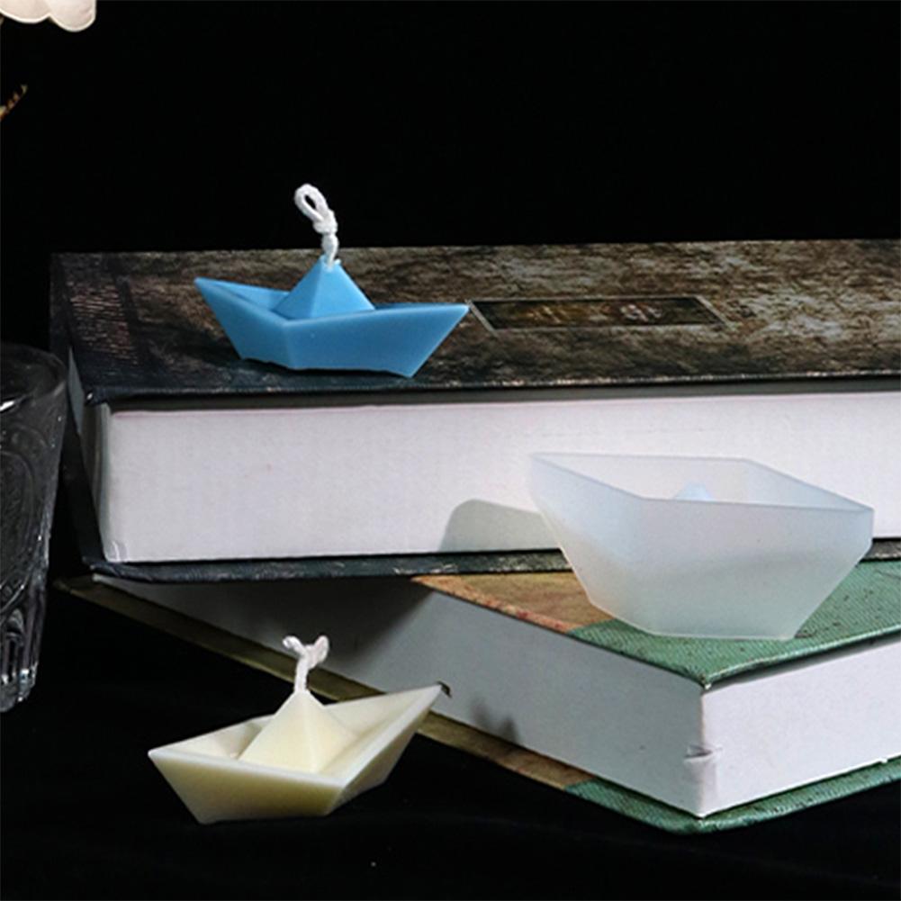 Силиконовая 3D форма для лодки Многоразовая форма для DIY ароматических свечей Инструменты для изготовления поделок из смолы
