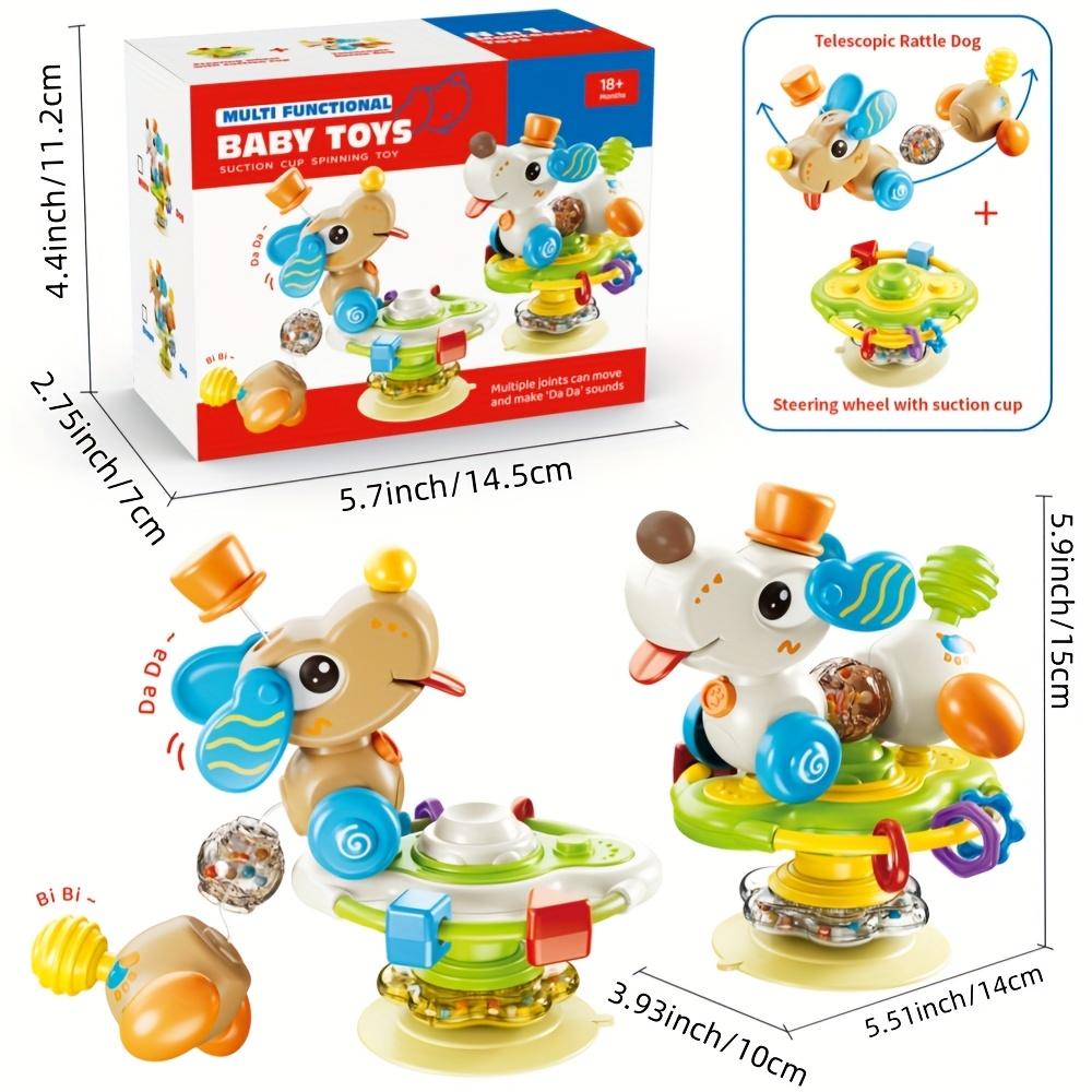 New Multi Functional Infant and Toddler Educational Toy,baby Table with Puppy Suction Cup, Rotating Fun, Detachable Steering Wheel Educational Toy