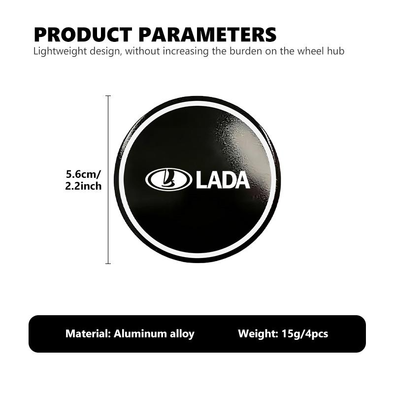 4pcs Car Wheel Center Hub Cap Badge Logo Sticker Auto Decorative Accessories For Lada Niva Priora 4x4 Urban Vesta Granta Riva SS15