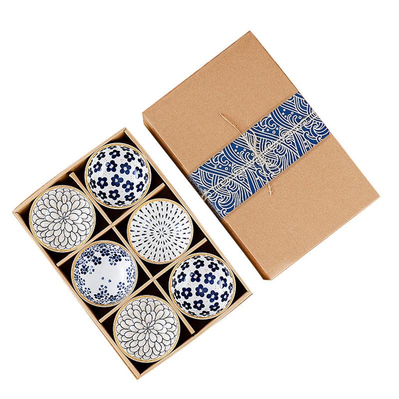 Japanese Ceramic Wedding Gift Set: Bowl & Chopstick with Gift Box - Perfect for Lucky Draws and Employee Gifts