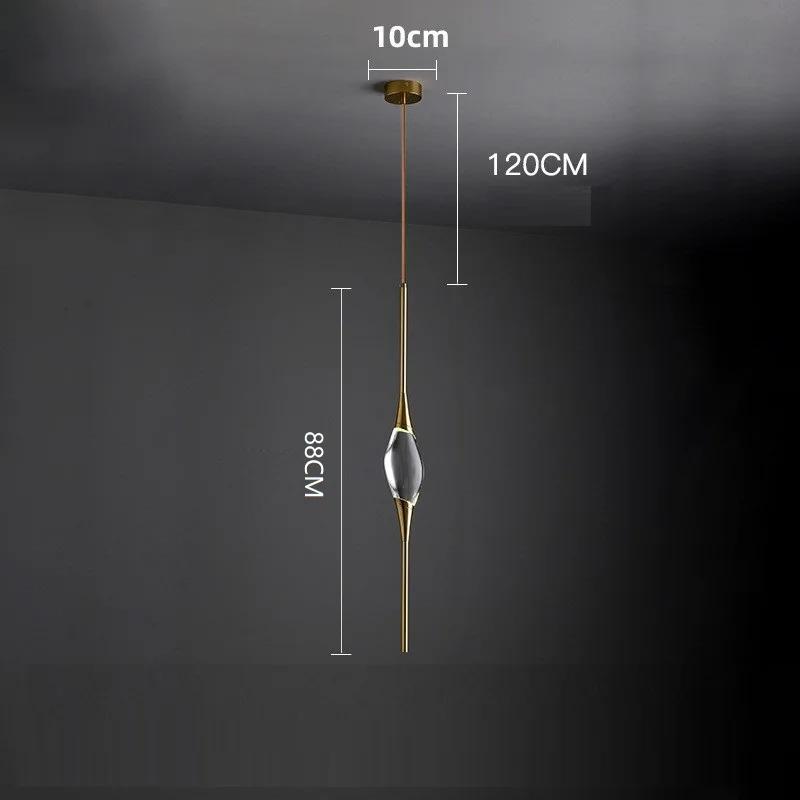 Современная люстра для гостиной, скандинавский свет, роскошная хрустальная люстра, украшение для бара в ресторане, прикроватная тумбочка, полностью медная люстра