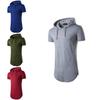 Mens Slim Fit Short Sleeve Hooded Tee With Premium Quality Muscle Tops For Casual Fashion