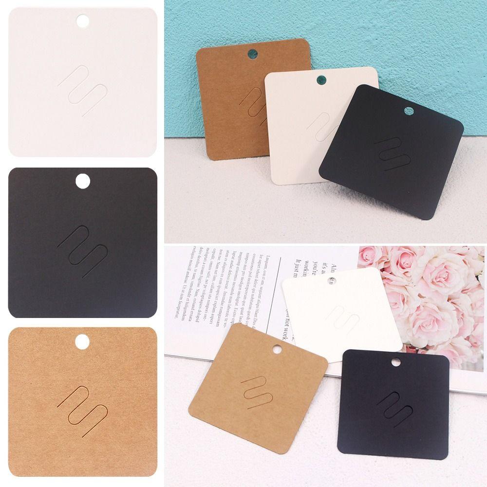 Creative Jewelry Display 7 * 7cm Packaging Cards Brooches Display Cards Sale Hang Price Tag Kraft Paper Tag