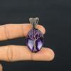 Amethyst 999 Copper Wire Wrapped Pendant, Handmade Gemstone Pendant Jewelry, Gifts For Wife Brand New Pendant