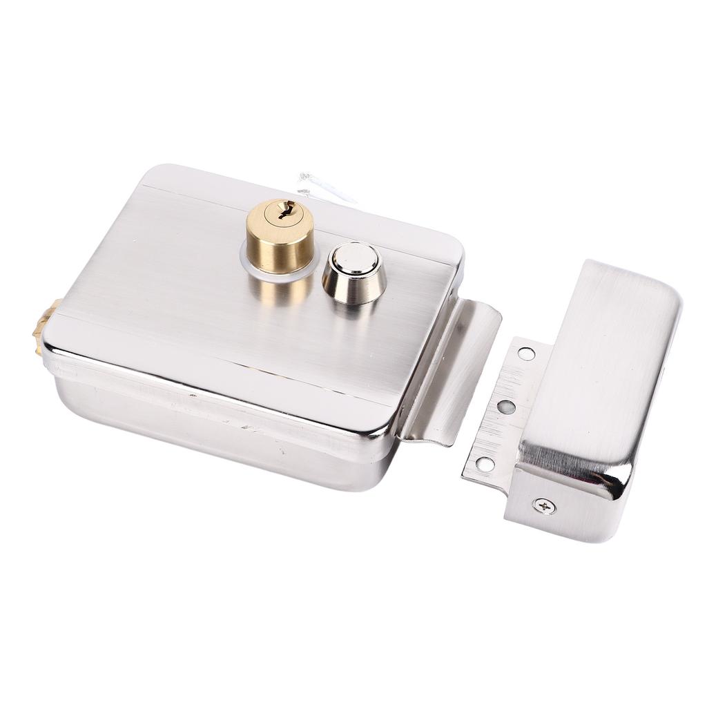 Electric Control Door Lock Dual Head Double Lock for Doorbell Intercom Access Control Security