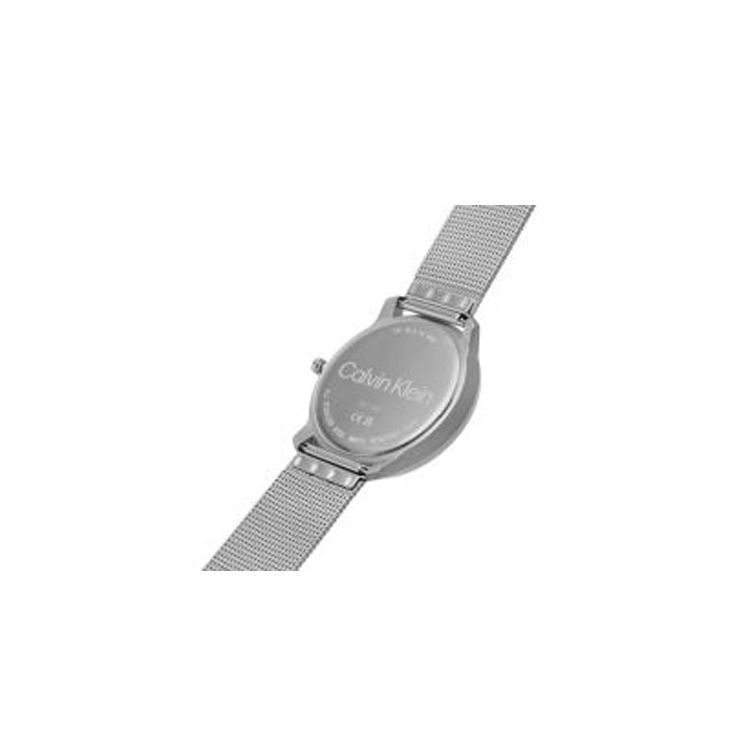 Calvin Klein Quartz Watch Stainless Steel Strap Silver Dial Fashion Minimalist Classic Milanese Weave Strap Men watches 25200027