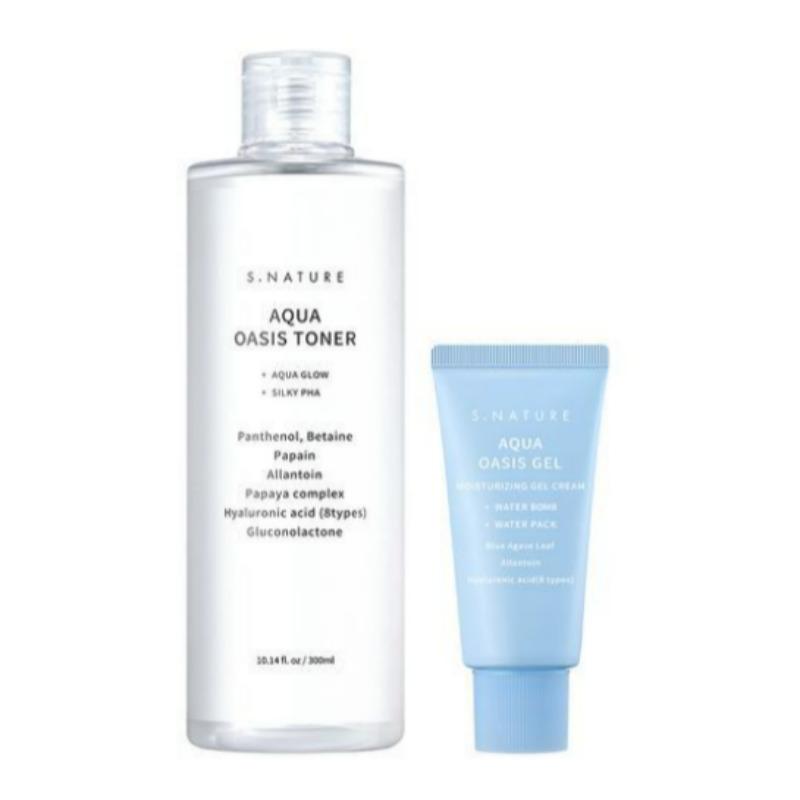 S.NATURE Aqua Oasis Toner 300ml Special Set (+ Gel Cream 30ml)