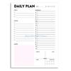 R6FF Daily Plan Tracking Planner with 60 Sheets Professional Workout Reading Meal Planner Journal Daily Planner for Men Women