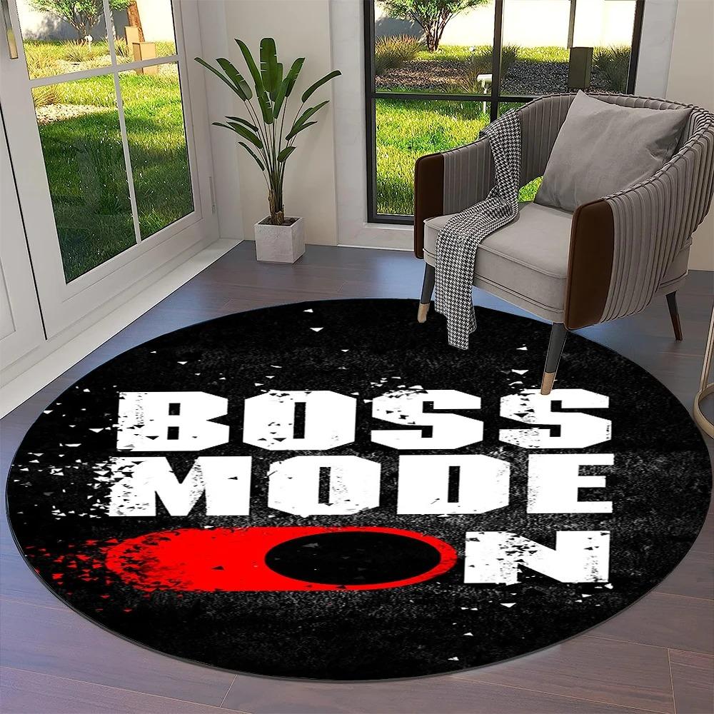 Игра Игрок Геймпад Мультяшный Круглый Ковер Коврик для Гостиной Спальни Детской Игровой Комнаты Декор Стула, Коврик для Домашних Животных Нескользящий Напольный Коврик