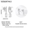 Snowflake zircon Earrings Star Petal 925 Sterling Silver Women Zircon Ear Studs Sparkling Pave Hoop Earring Jewelry Gift