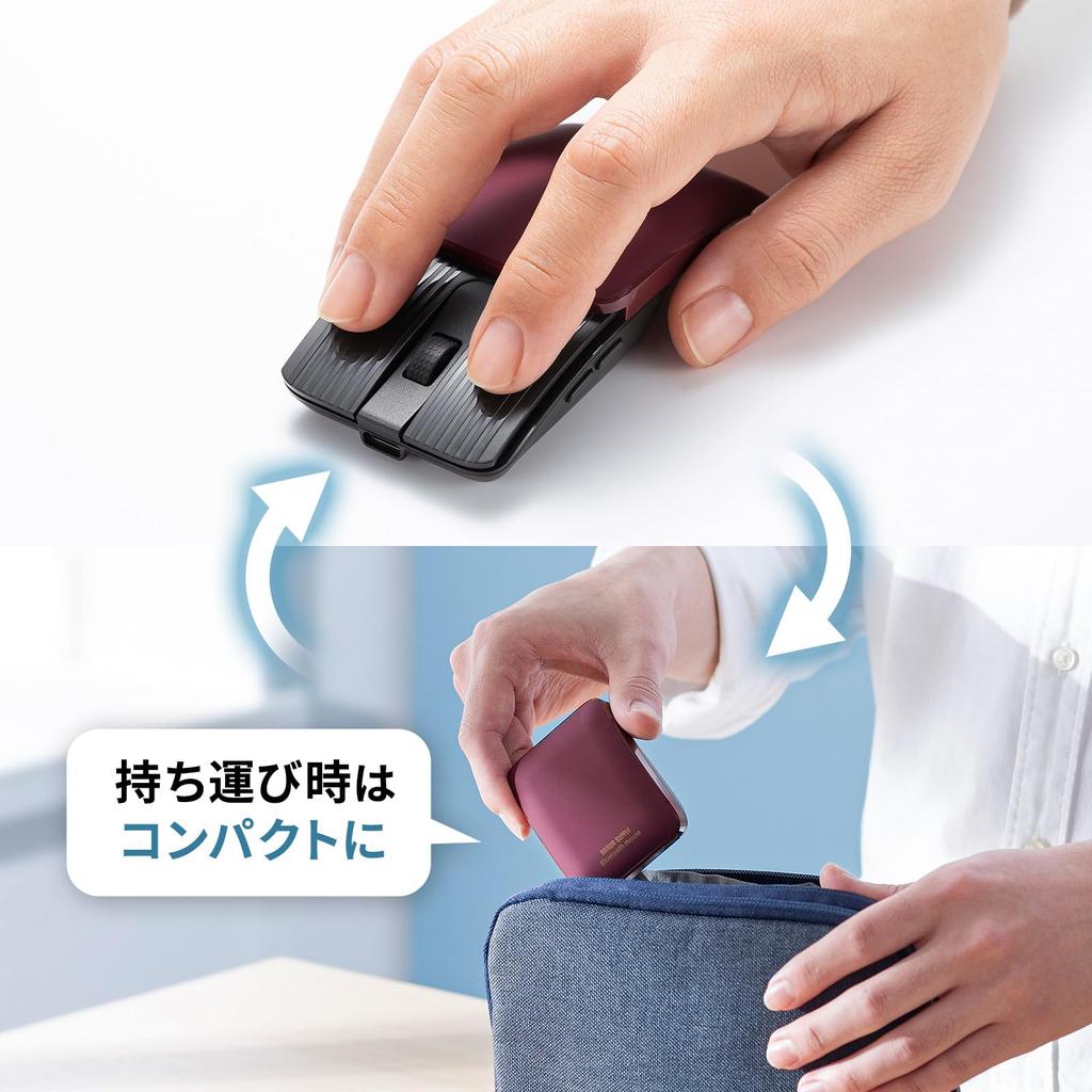 Sanwa Supply Silent Bluetooth Mouse MA-BBS526R (5 Buttons)