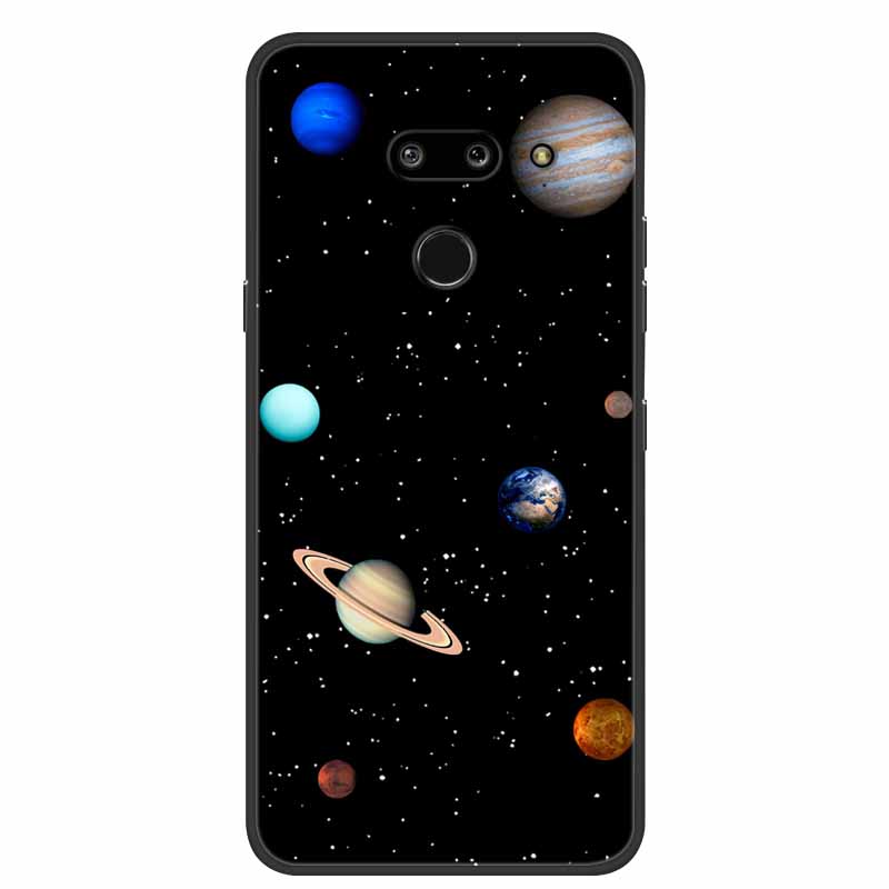 Для LG G8 G8S ThinQ Черные Чехлы Мягкий Силикон ТПУ Чехлы для Телефона Для G 8 S 8S ThinQ Роскошная Задняя Крышка Funda Мультяшный Чехол Para Capa