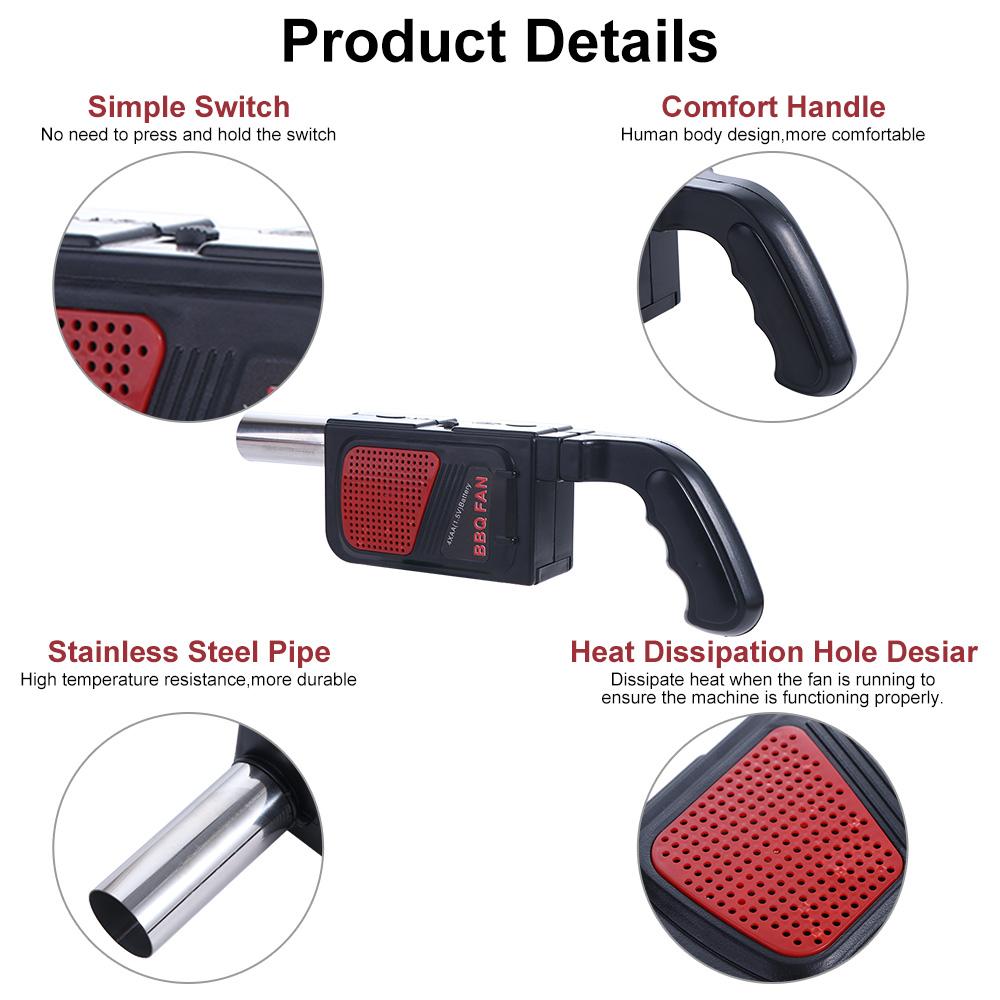 Electric Handheld Electric BBQ Fan Fast Fire Starter Barbecue Tool Barbecue Picnic