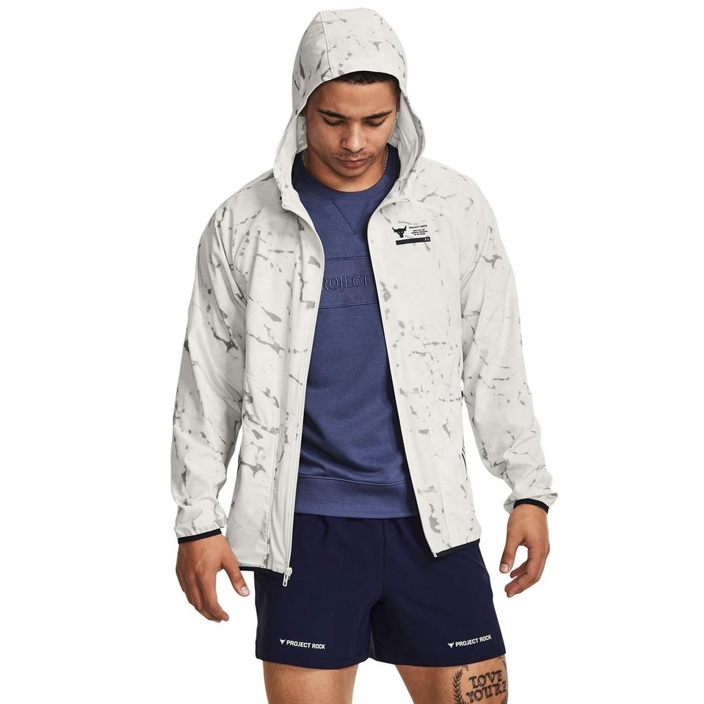 Pjt Rck Pt Unstpble Jckt White Clay Black SM [Under Armor]