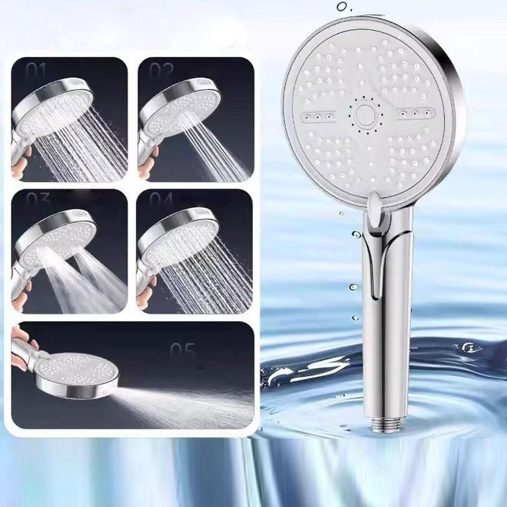 Handheld Shower Head Pressure Showerhead With Handheld Sprayer 5 Modes Showerhead Bathroom Accessories For Home Apartment Hotel