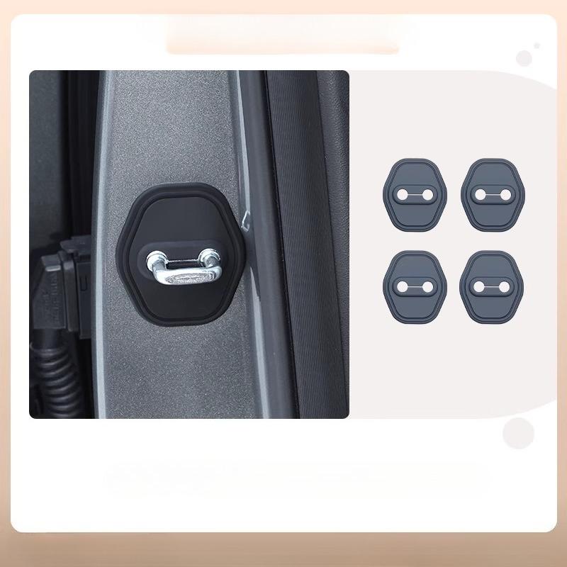 For Geely Galaxy A7 Door Lock Cover Silicone Pad Door Lock Protective Cover Interior Supplies Modification Accessories