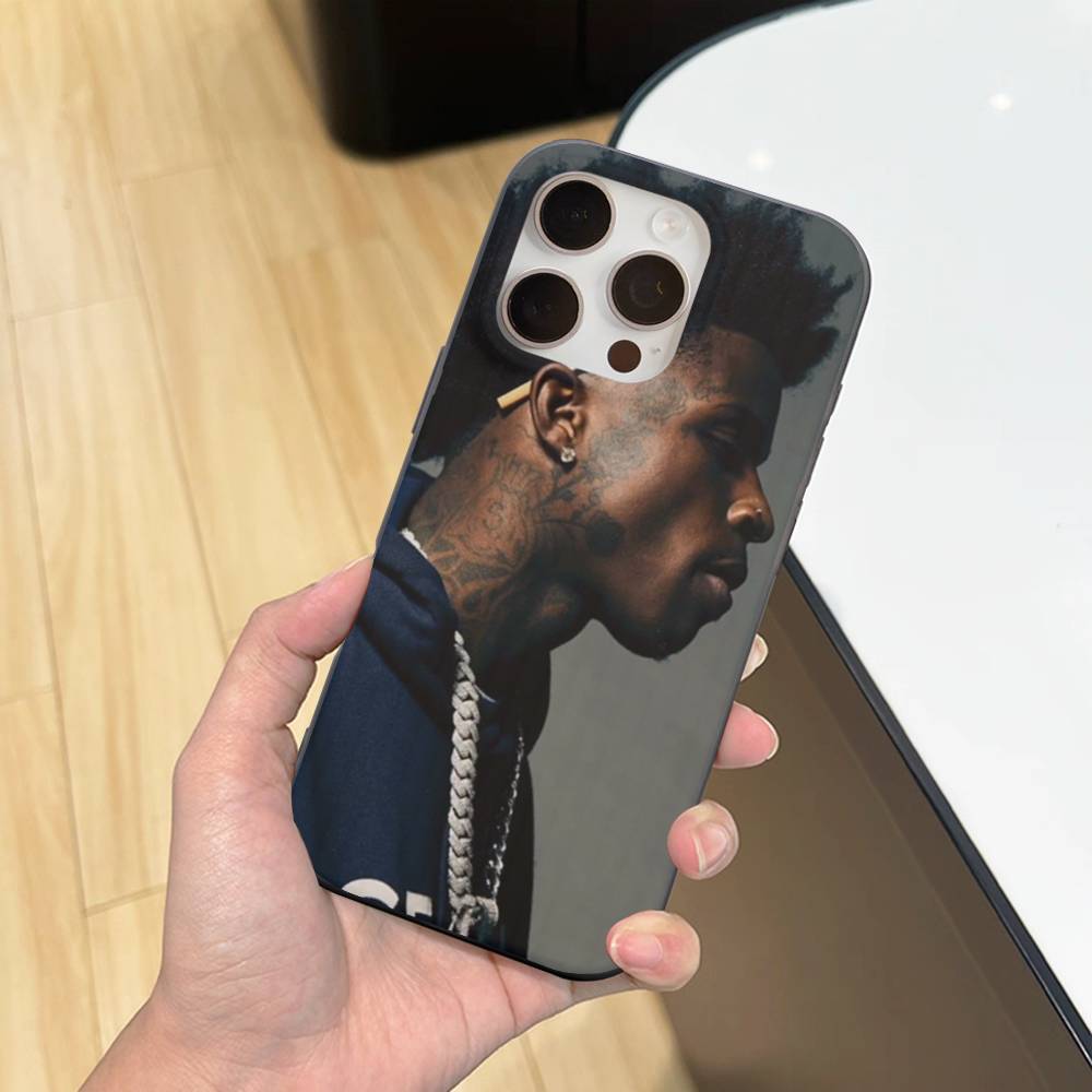 Чехол для телефона рэпера Youngboy Never Broke Again Для IPhone 17 16 15 14 13 12 11 Гофрированный Матовый Мягкий Чехол Противоскользящий