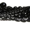 Черные хрустальные бусины 4/6/8/10 мм натуральные свободные бусины-разделители для изготовления ювелирных изделий DIY креативные аксессуары для браслетов