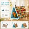 Soft Hammock Material Plush Bird Hut Cozy Plush Fabric Bird Cage Hut Tent  For Budgies