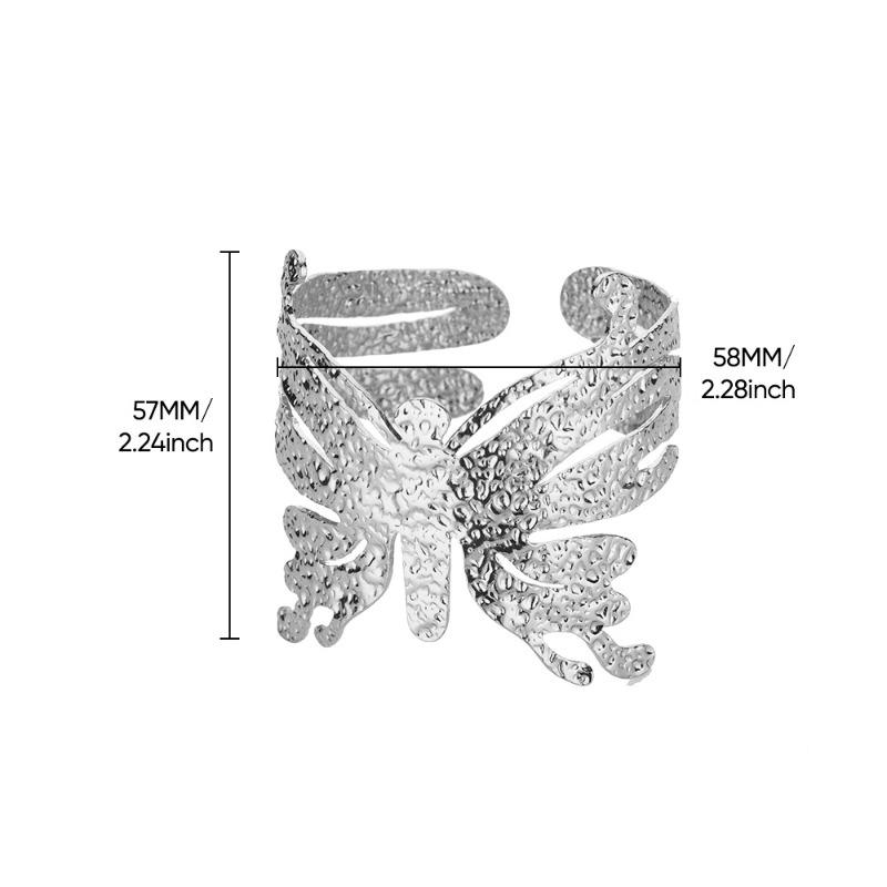 Новый простой широкий браслет из нержавеющей стали, уличный хип-хоп, преувеличенный браслет с золотым покрытием