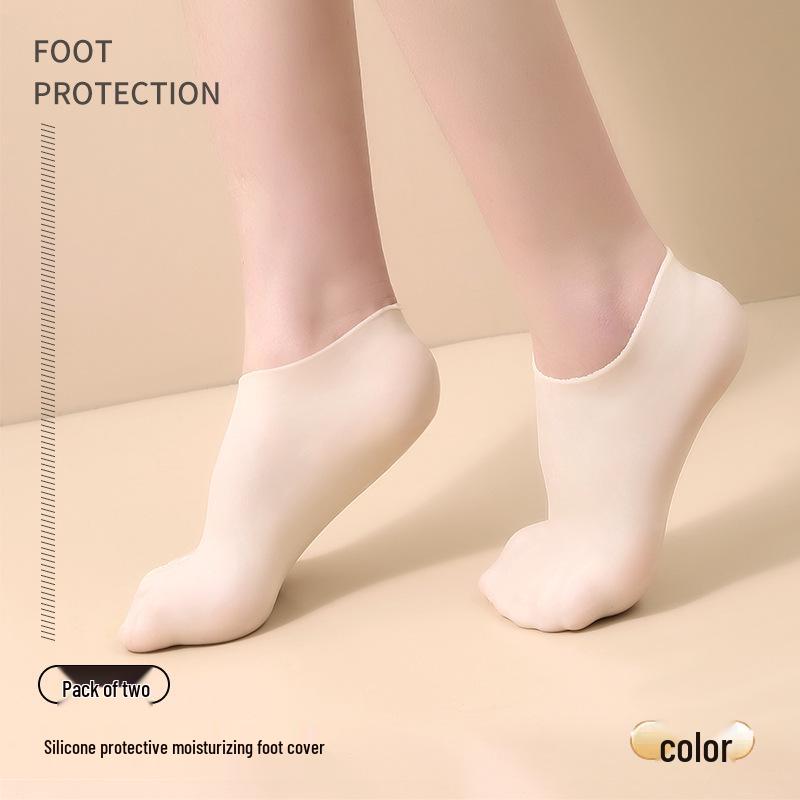 Silicone Moisturizing Foot Sleeve for Heel Crack Protection