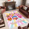 Personalized Crystal Velvet Carpet Custom Name Text,El Payaso Plim Plim Anti Slip Area Rug For Home Decoration