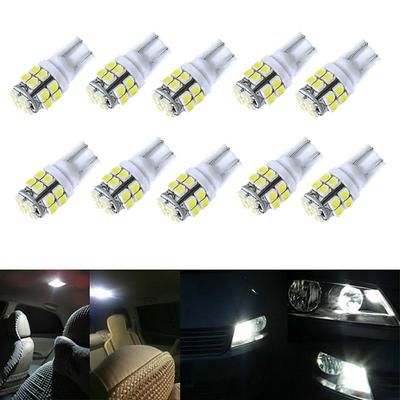 10 шт. Автомобильный светильник для чтения в салоне T10 3528 20SMD W5W 12 В светодиодные лампы автомобильные сигнальные лампы автомобильные фары универсальные аксессуары