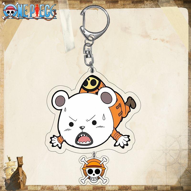 One Piece King Luffy Sona Beauty Подвеска Аниме Акриловый Брелок Прозрачный Брелок Акрил