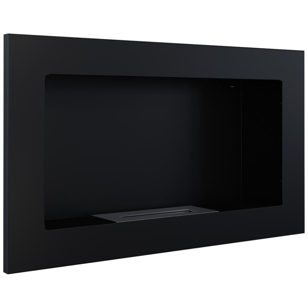 Wall Mounted Bioethanol Fireplace GOLF 2 Black TÜV