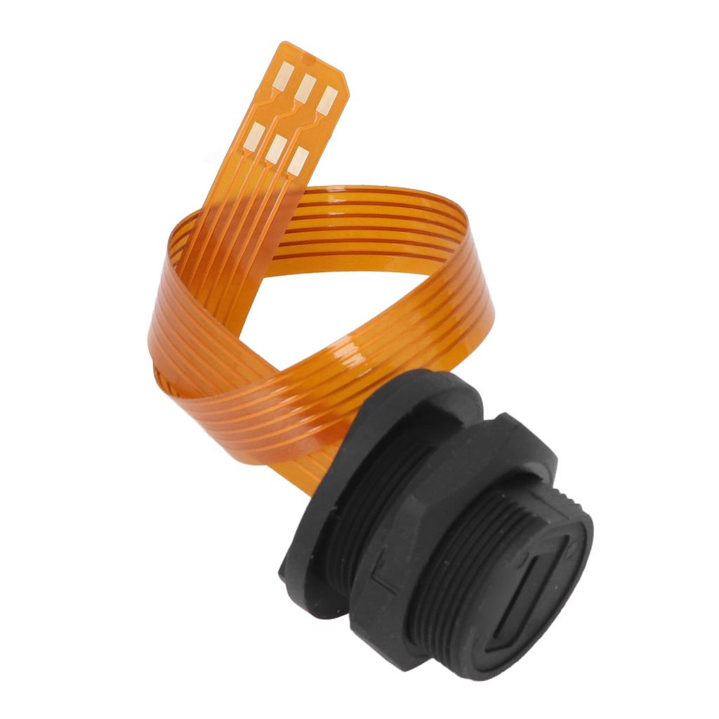 SIM Socket Flexible Cable 20cm IP68 Water Proof Threaded Panel Mount SIM Card Female Socket To Male