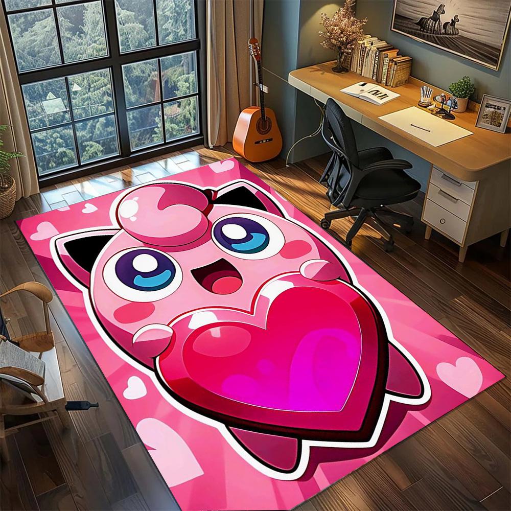 Pokemon Carpet Household Functional Decor, Non Slip Washable Large Area Floor Mat Gamer Bedroom.-TING