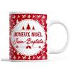 Mug - Noël Jean-Baptiste - Red - 325 Ml - Dishwasher and Microwave Safe