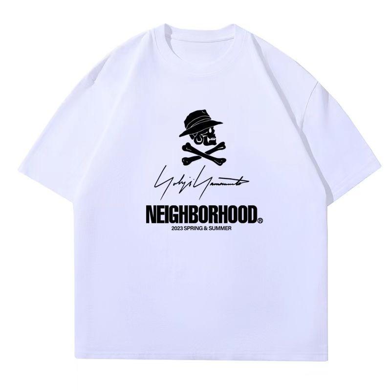 Bestselling Japanesestyle fashion brand Skull print shortsleeved Unisexs loosefitting casual pure cotton Tshirt