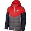 Nike Пуховики Мужские Красный Синий Серый Разноцветный С капюшоном Умеренный Другое 928834-634