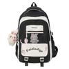 Women's Schoolbag Junior High School Students' Large Capacity Backpack Color Contrast Lightweight Backpack