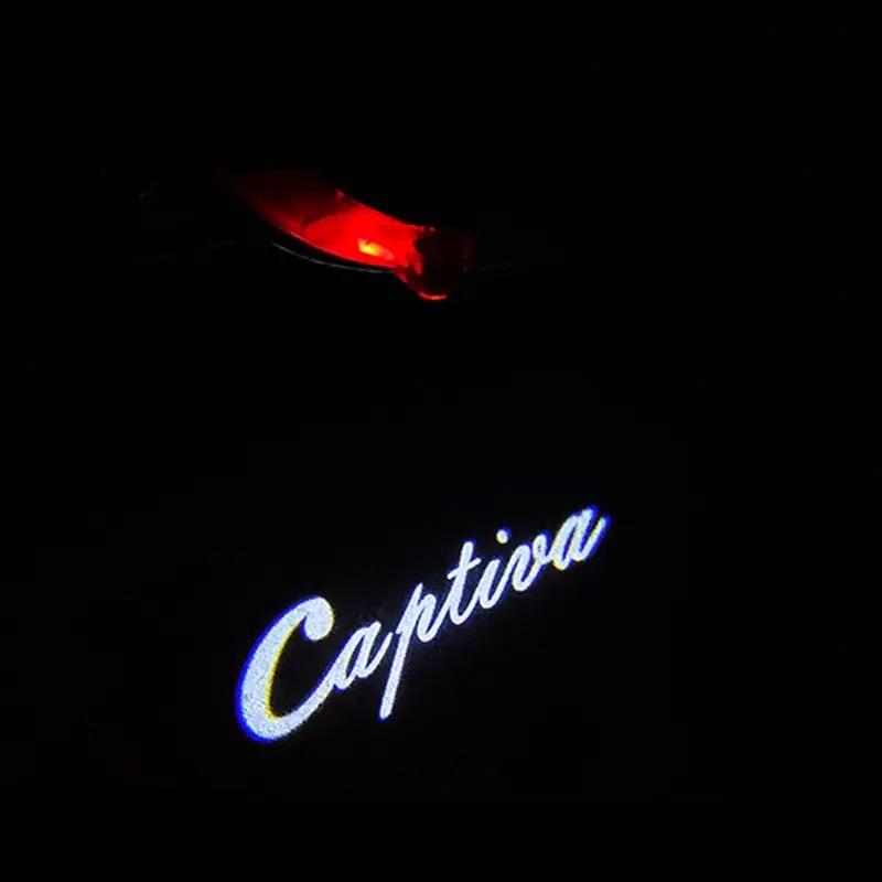 2 шт. HD LED Проектор на дверь автомобиля Световой логотип Добро пожаловать Для Chevrolet Captiva 2007-2017 2018 2019 2020 Автоаксессуары