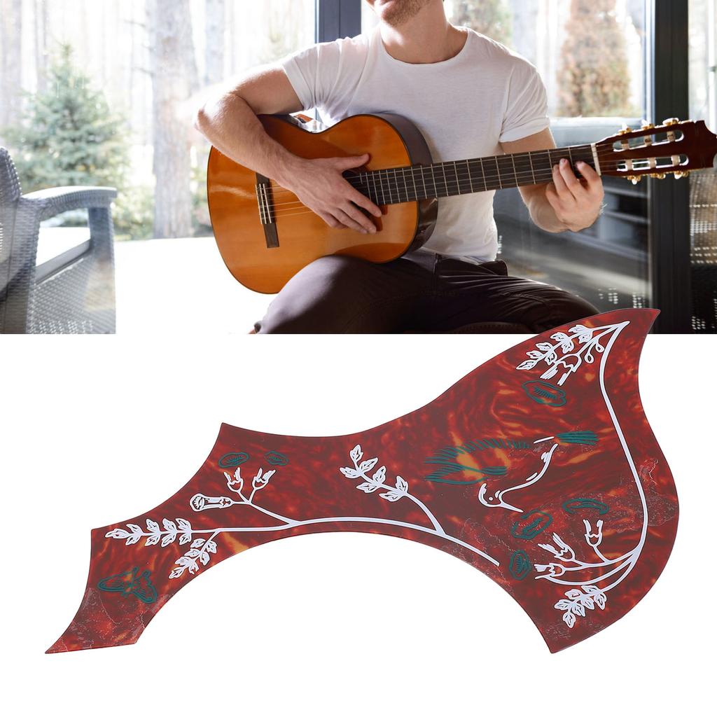 Acoustic Guitar Scratch Plate Decorative Self Adhesive PVC Folk Guitar Pickguard for 40in 41in 42in