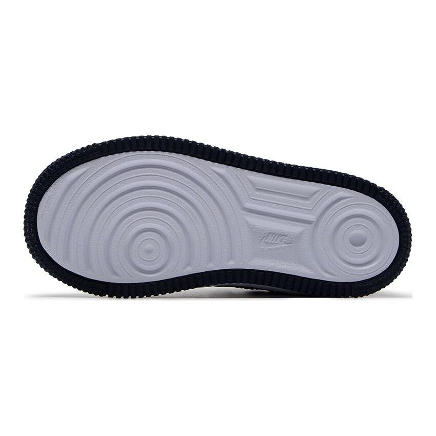 Nike Force 1 Low EasyOn PS белые темно-синие детские кроссовки футбольно-серые FN0237-104