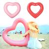 1PC Inflatable Swimming Ring Water Swimming Pool PVC Swimming Ring Photo Props Love Swimming Circle Red 90/120cm