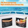 1/2Pcs Reflective Self-Adhesive Universal Boat Caddy Organizer Mesh Bag Large Capacity Waterproof