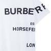 Burberry Мужская футболка с принтом Horseferry Белый/Черный 80406911