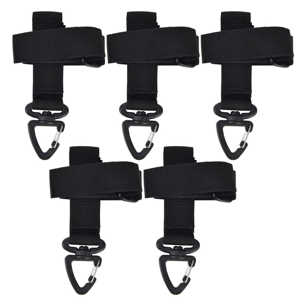 5 шт./компл. Многоцелевая пряжка для подвешивания перчаток, регулируемый нейлоновый крючок для перчаток, безопасный зажим, черный
