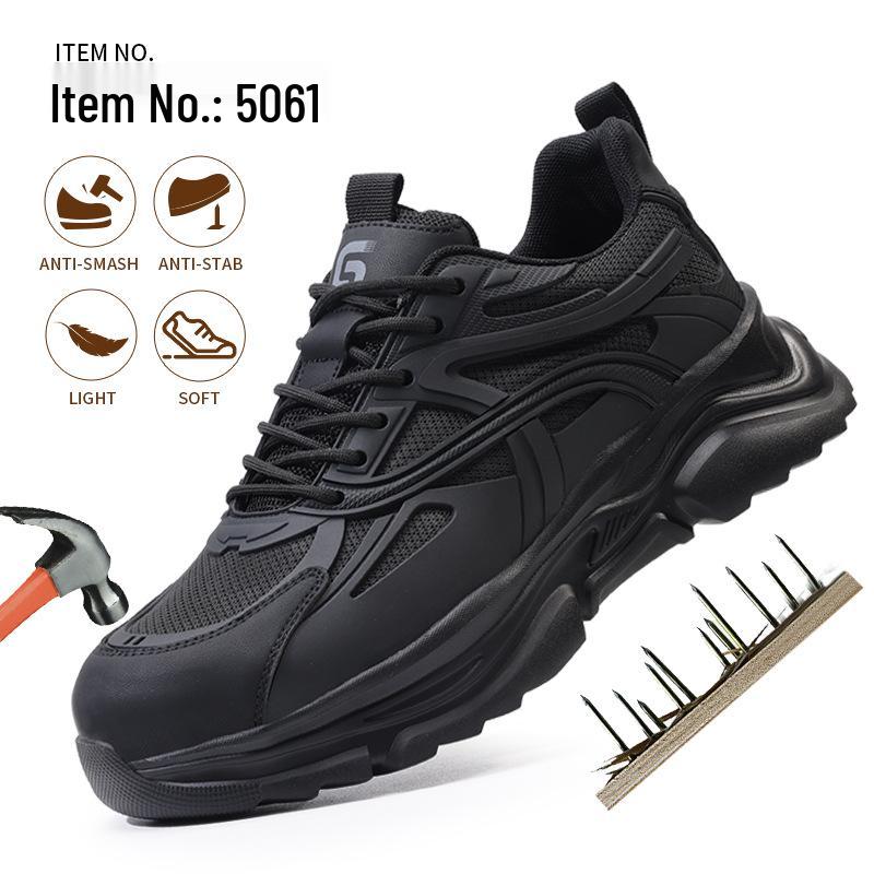 Мужские легкие рабочие ботинки с защитным стальным подноском - Защита от ударов, Защита от проколов, Комфорт в любое время года
