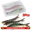 3 шт./коробка 135 мм 20 г Тонущие воблеры Рыболовные приманки Многосоставной крэнкбейт Свимбейт Жесткий искусственный bait Карповая оснастка Приманка
