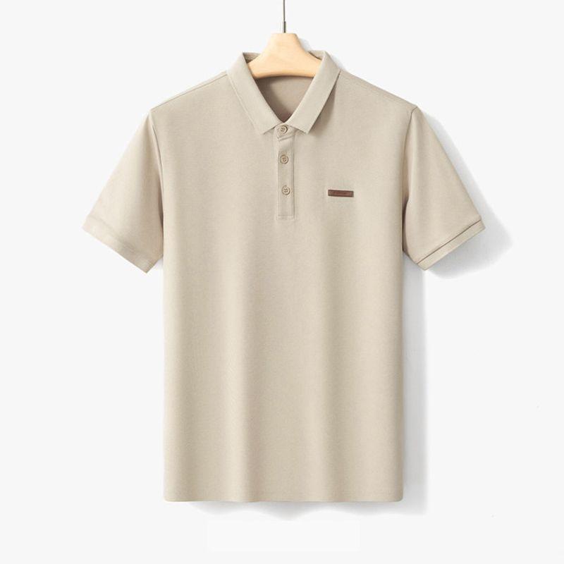 Shirt Men's Short-Sleeved Polo Shirt Fashion Brand Trend Sorona Lapel T-Shirt Export Cattle Goods Bottoming Shirt Casual T-shirt