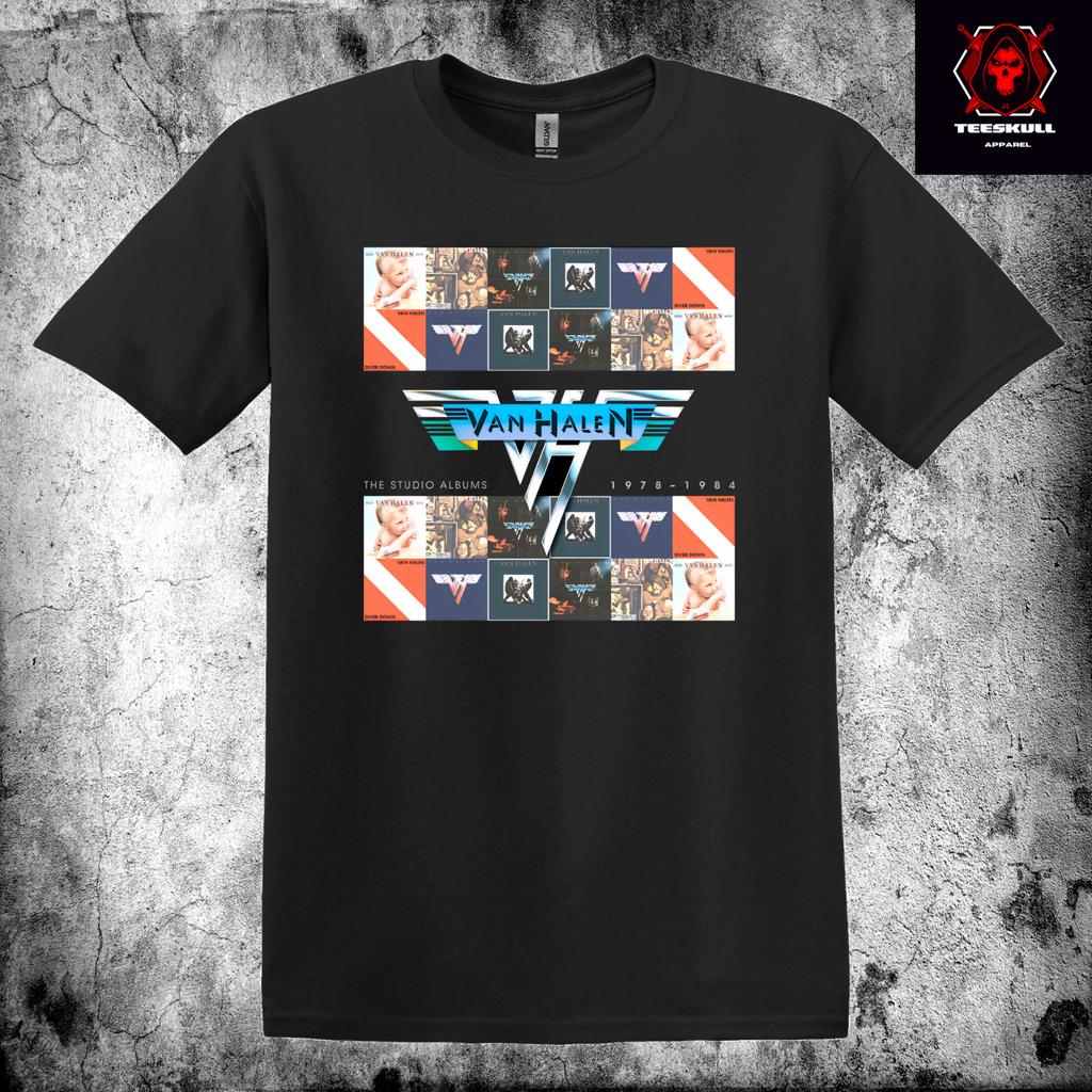 26 Van Halen Studio Albums 1978-1984 Unisex Heavy Cotton T-SHIRT S-3XL Unisex T-Shirt