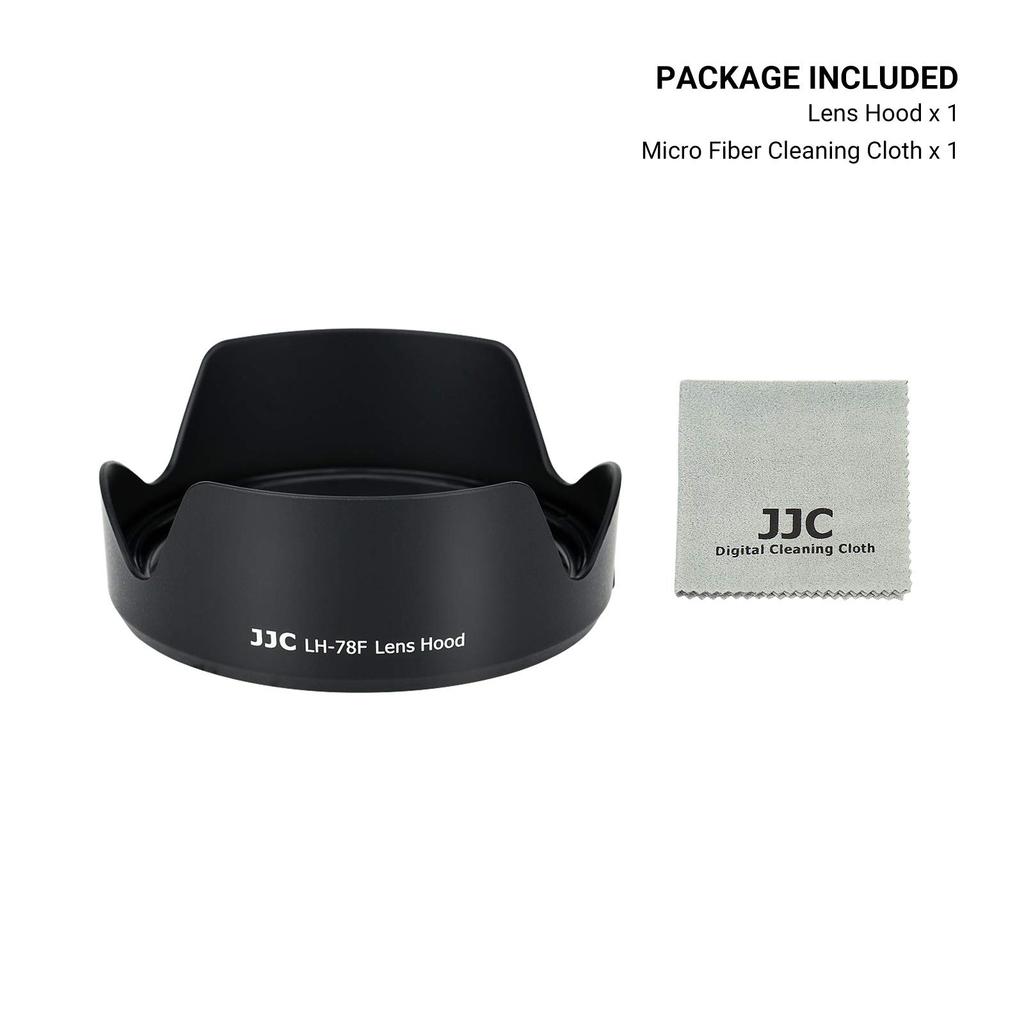 JJC Reversible Lens Hood for Canon Compatible RF IS USM Compatible with Canon EOS and Ra EW-78F 24-240mm F4-6.3 Lens, R5, R6, RP, R,