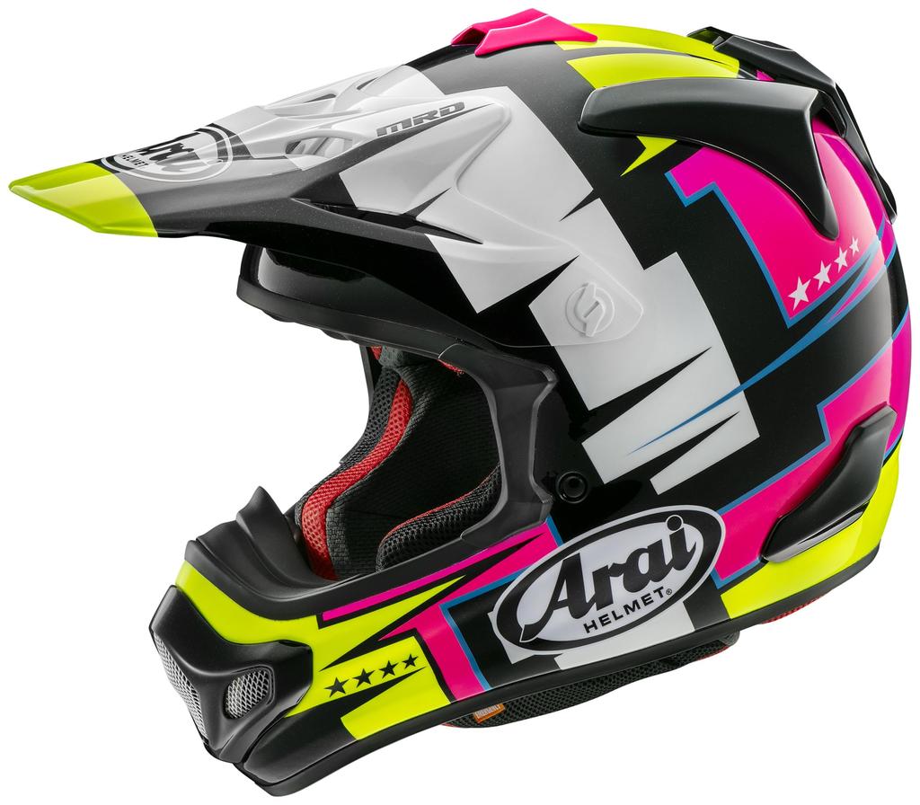 Arai Bike Helmet BATTLE Yellow Off-Road V-CROSS4 61-62cm